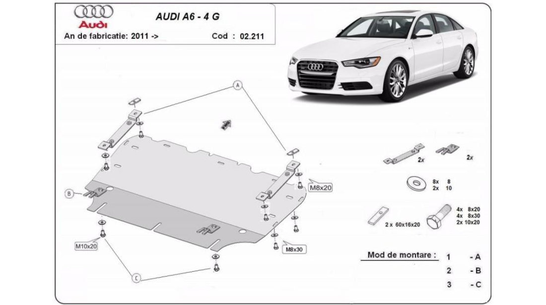 Scut motor metalic Audi A6 (2011-2014) [4G2, C7] #5