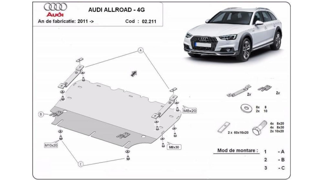 Scut motor metalic Audi A6 Allroad (2012->) [4GH] #5