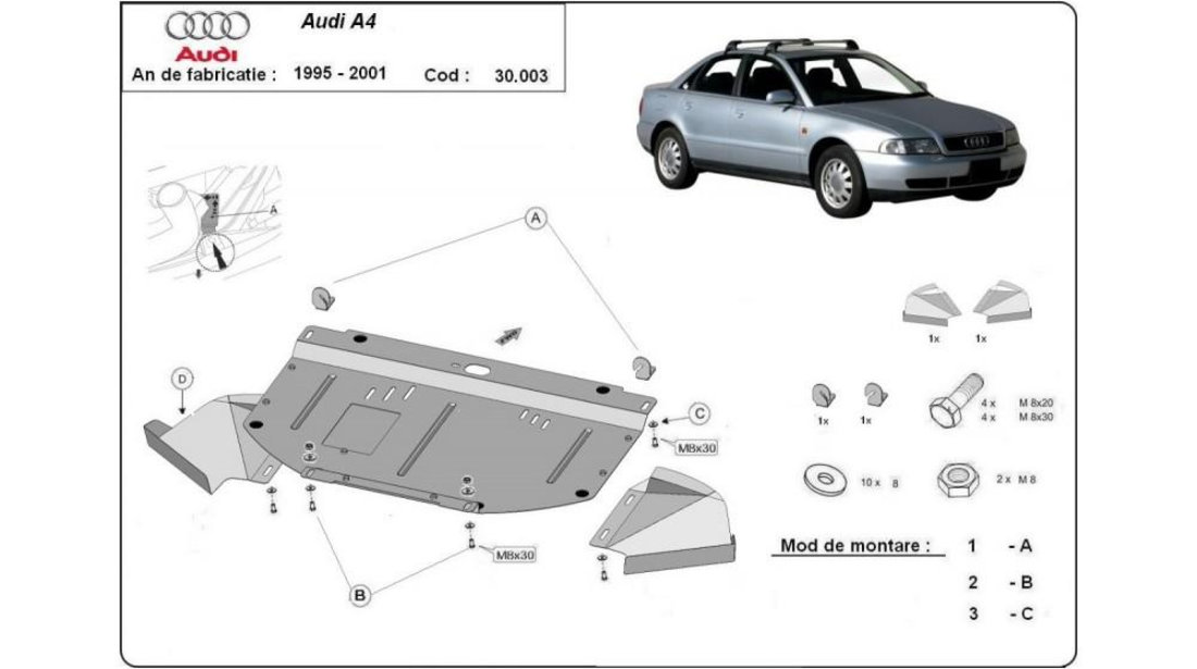 Scut motor metalic b5 Audi A4 (1994-2000) [8D2, B5] #5