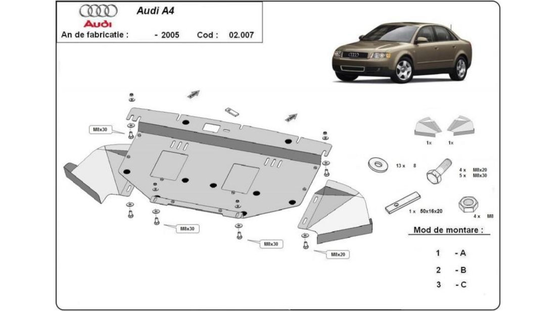 Scut motor metalic b6 Audi A4 AVANT (2000-2004) [8E5,B6] #5