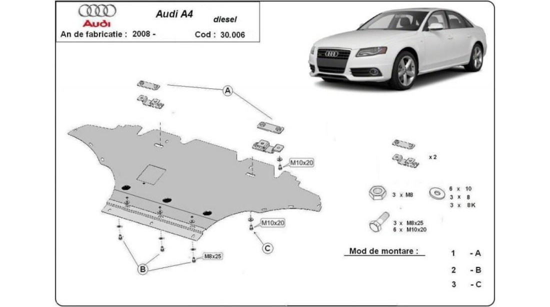 Scut motor metalic b8 - diesel Audi A4 (2007-2011) [8K , B8 ] #5