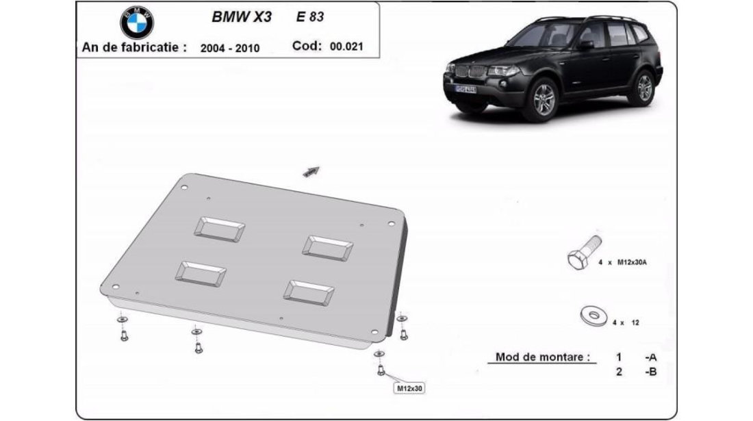 Scut motor metalic BMW X3 (2004->) [E83] #5