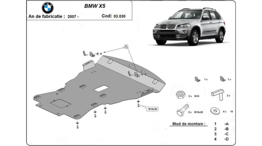 Scut motor metalic BMW X5 (2007->) [E70] #5