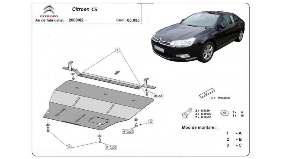 Scut motor metalic citroen c5 Citroen C5 III (2008->) [RD_] #5