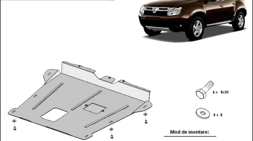 Scut motor metalic Dacia Duster I 2010-2013