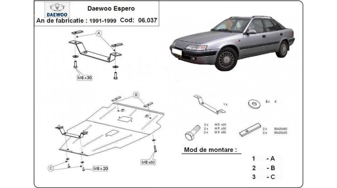 Scut motor metalic Daewoo Espero (1991-1999) [KLEJ] #5