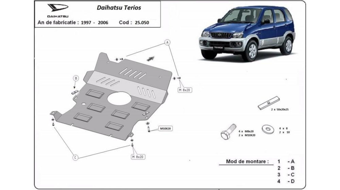 Scut motor metalic Daihatsu Terios (1997-2005) [J1] #5