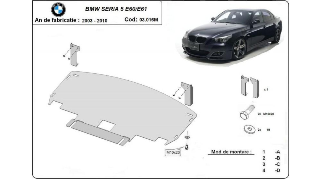 Scut motor metalic e60/e61c u bara m BMW Seria 5 (2004->) [E61] #5