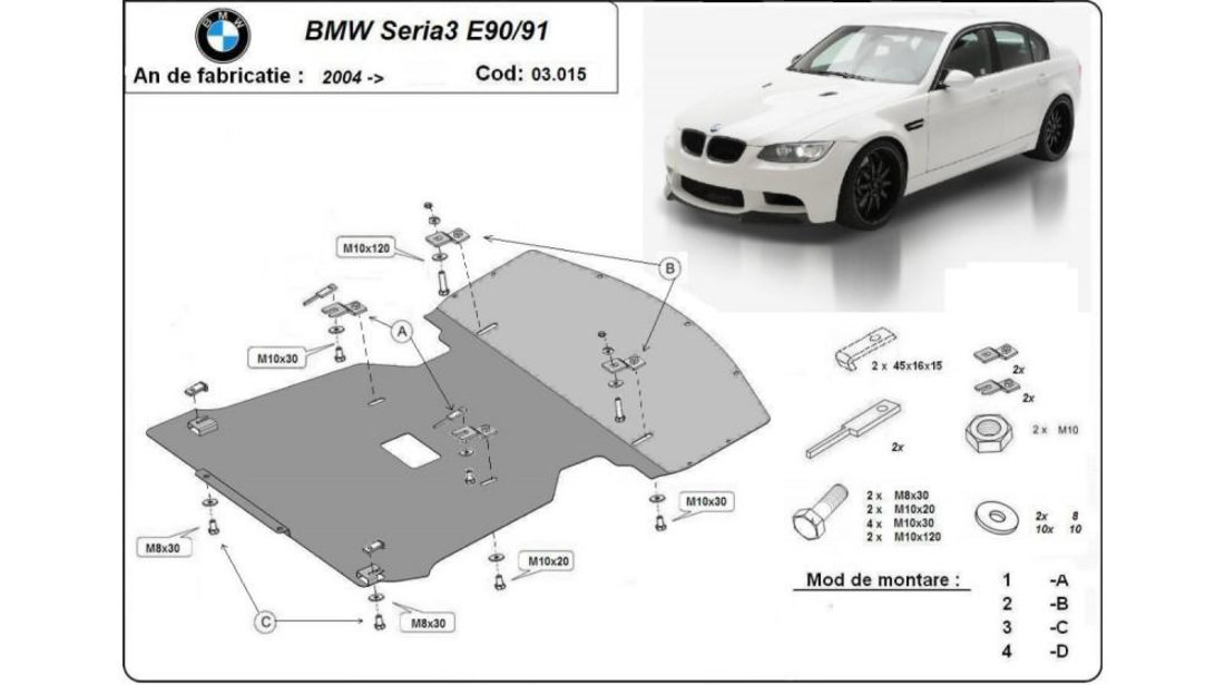 Scut motor metalic e90/91 BMW Seria 3 (2005->) [E91] #5