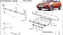 Scut motor metalic Fiat Palio 1996-2003