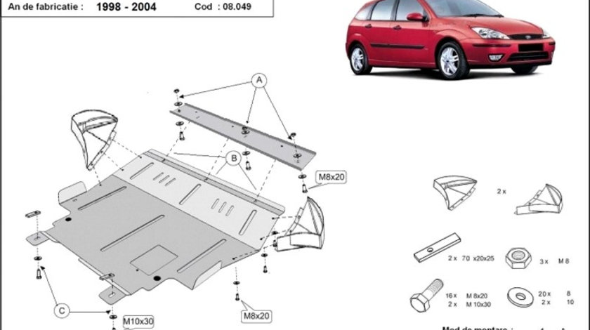 Scut motor metalic Ford Focus I 1998-2005