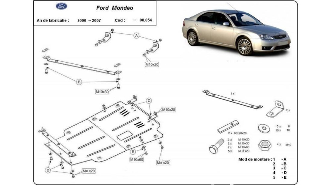 Scut motor metalic Ford Mondeo 3 (2000-2008) [B5Y] #5