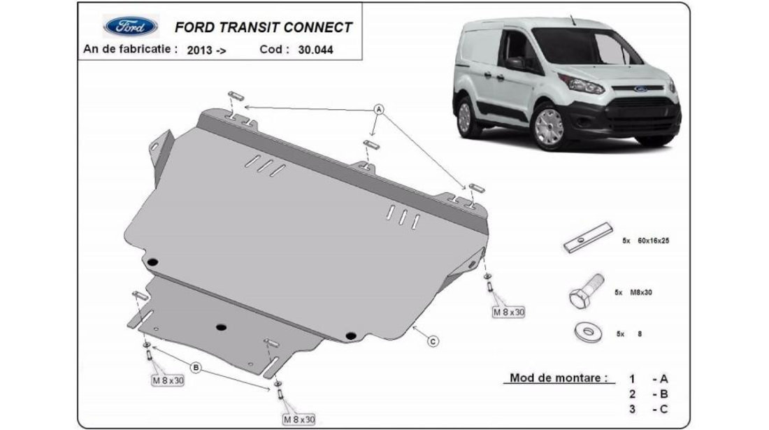 Scut motor metalic Ford TRANSIT CONNECT (2013->) #5