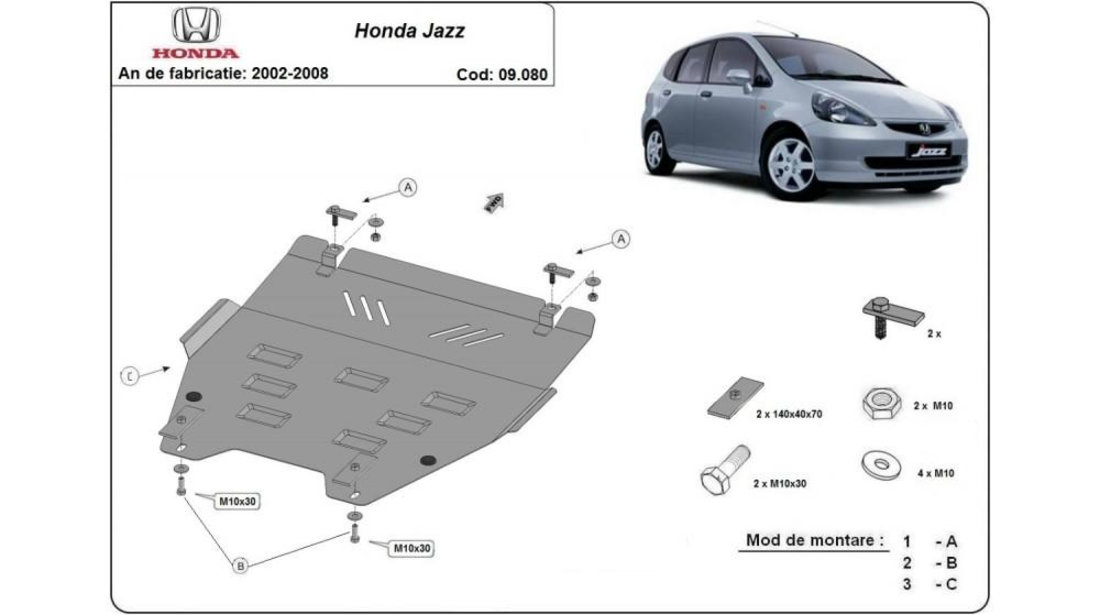 Scut motor metalic Honda Jazz 2 (2002-2008)[GD_,GE3,GE2] #5