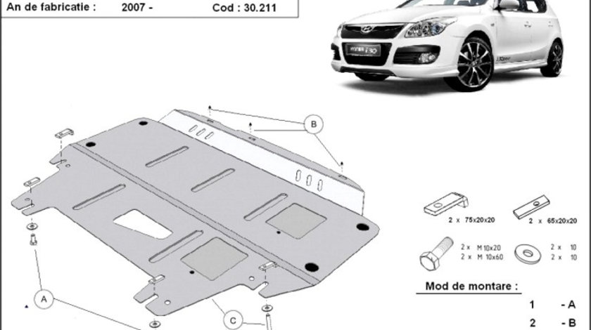 Scut motor metalic Hyundai I 30 I 2007-2012