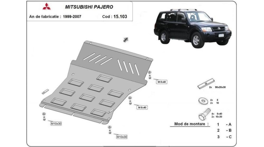 Scut motor metalic iii (v60, v70) vers. 2.0 Mitsubishi Pajero 3 (2000-2007)[V7_W,V6_W] #5