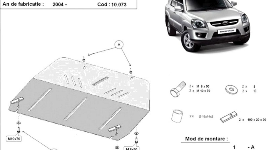 Scut motor metalic Kia Sportage 2004-2010