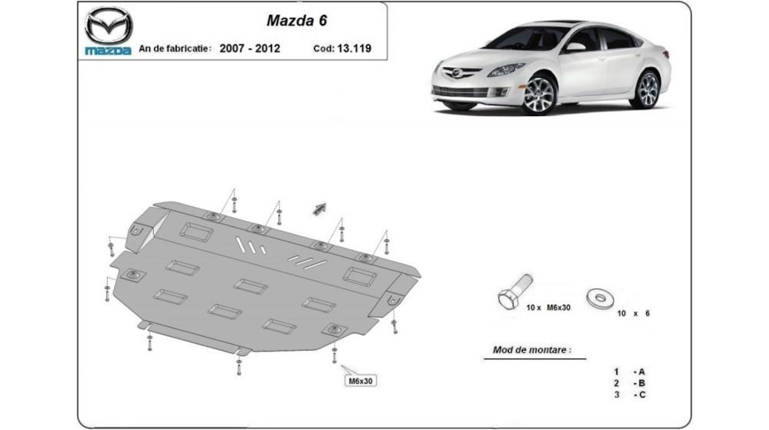 Scut motor metalic Mazda 6 Sport (GH) 2007- #5