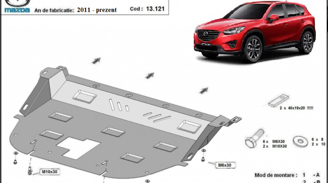 Scut motor metalic Mazda CX 5 2012-prezent