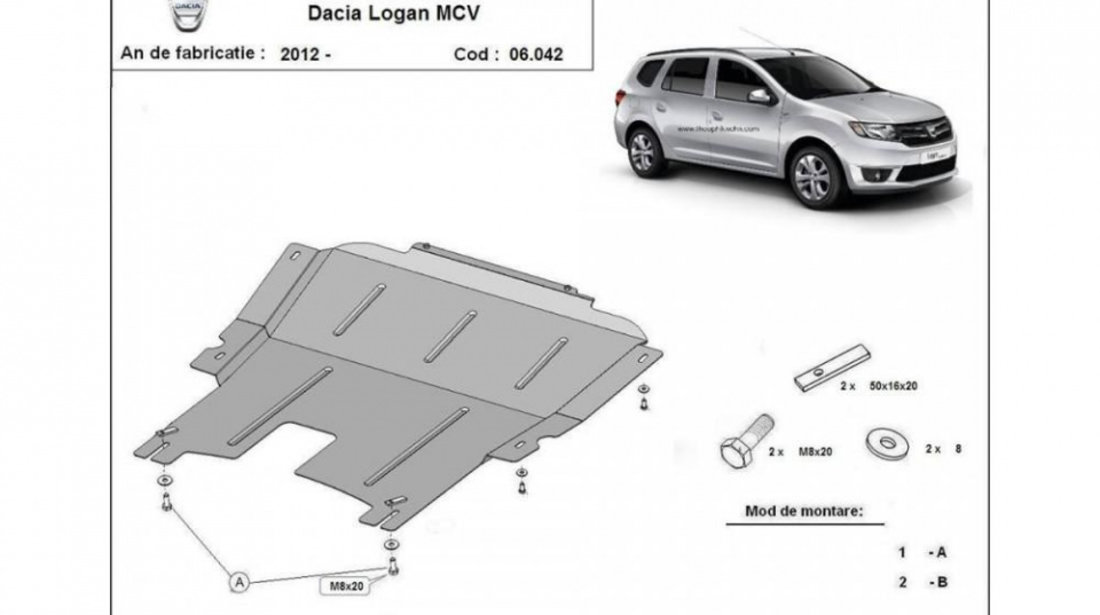 Scut motor metalic mcv Dacia Logan 2 (2012->) #5