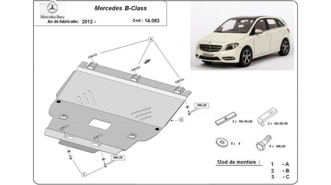 Scut motor metalic mercedes b-class w246 Mercedes B-Class (2011->) [W246,W242] #5