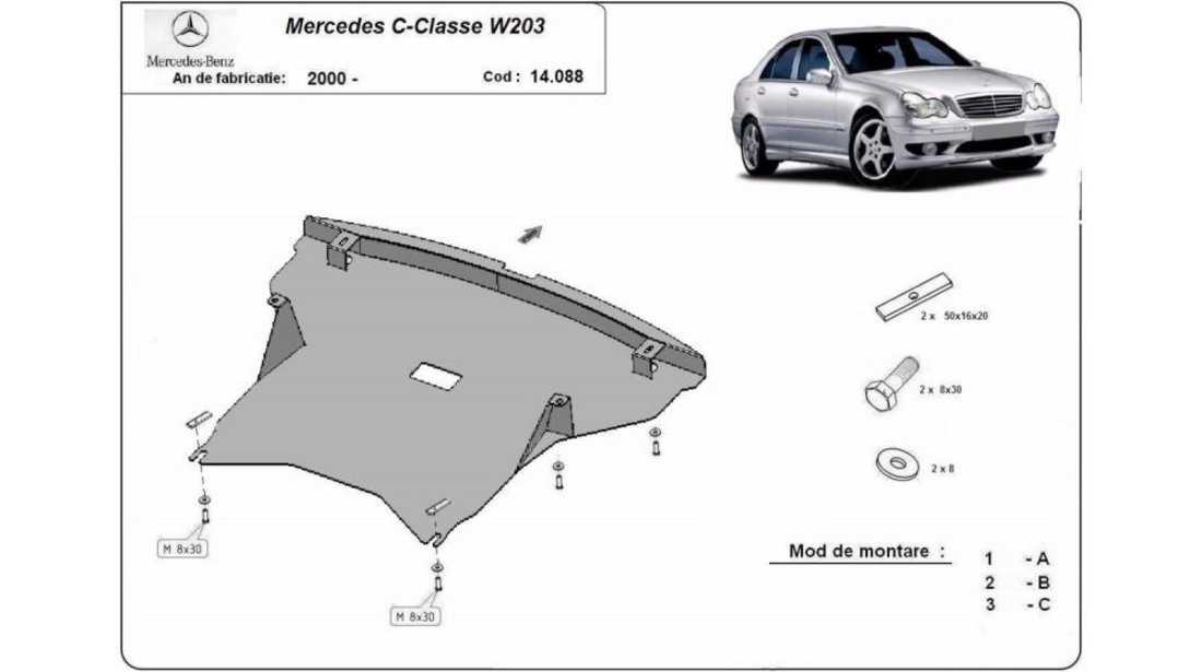 Scut motor metalic mercedes c-class w203 Mercedes C-Class (2000-2007) [W203] #5