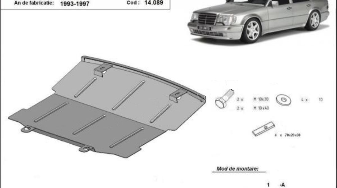 Scut motor metalic Mercedes E-Class W214 1993-1997