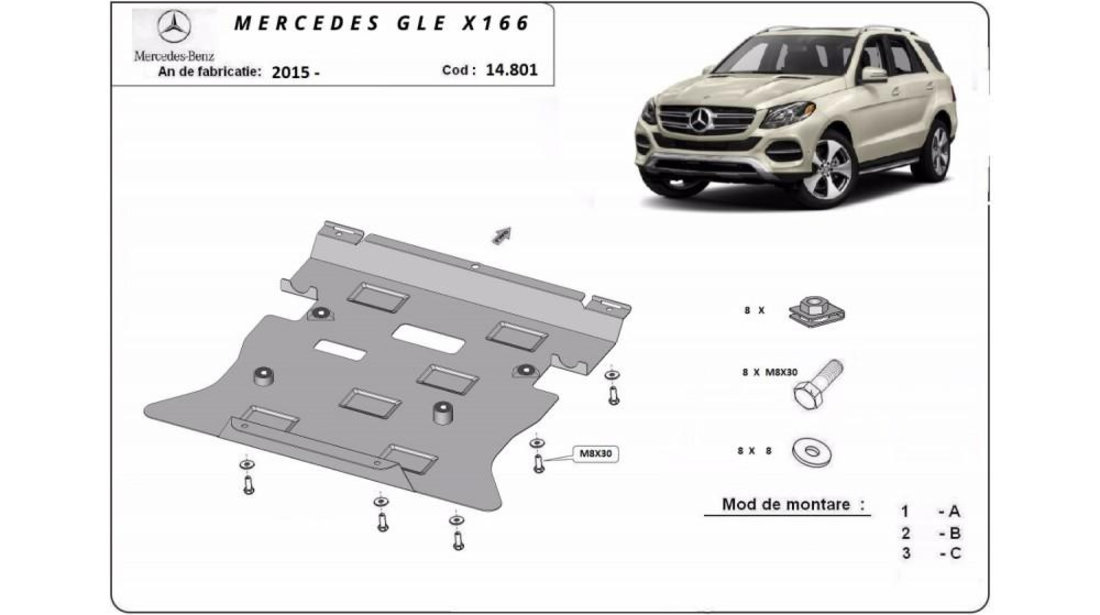 Scut motor metalic mercedes gle x166 Mercedes GLE cupe (C292) 2015- #5