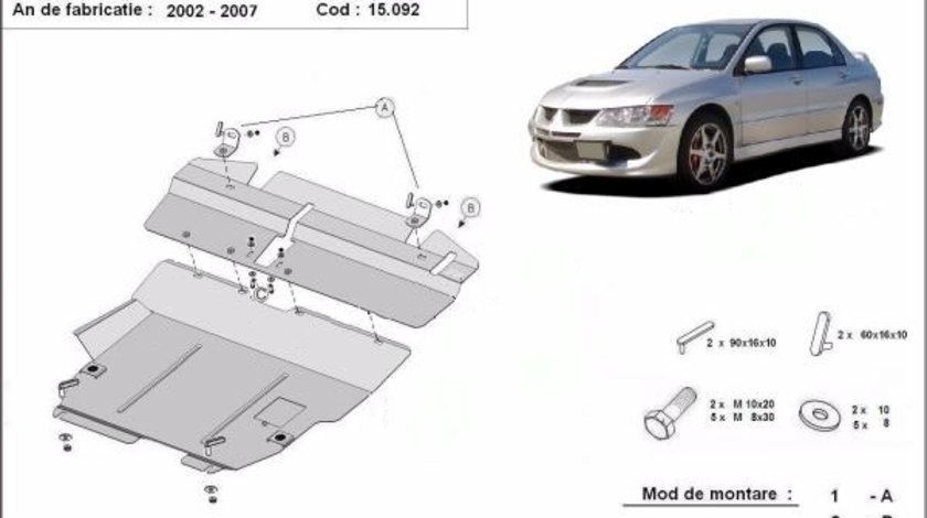 Scut motor metalic Mitsubishi Lancer 2003-2008