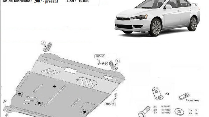 Scut motor metalic Mitsubishi Lancer 2008-2016