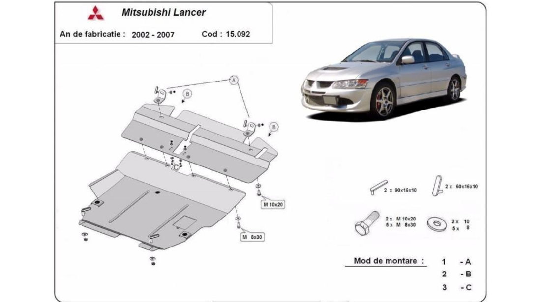 Scut motor metalic Mitsubishi Lancer VII (2003-2008)[CS_W,CT_W] #5