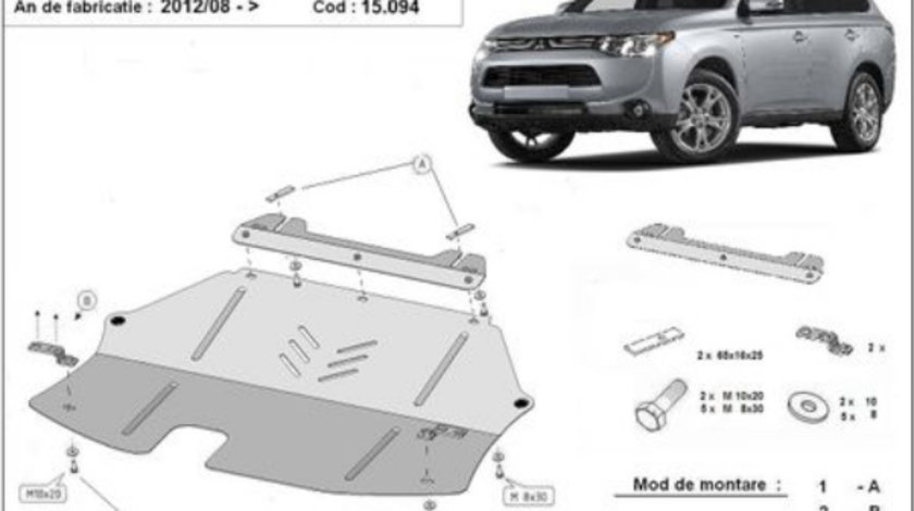 Scut motor metalic Mitsubishi Outlander 2012-prezent