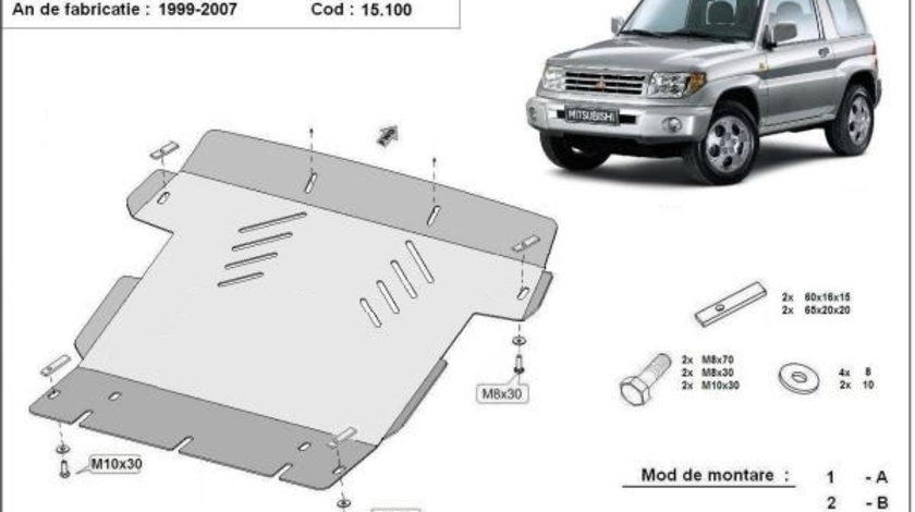 Scut motor metalic Mitsubishi Pajero Pinin 1998-2007