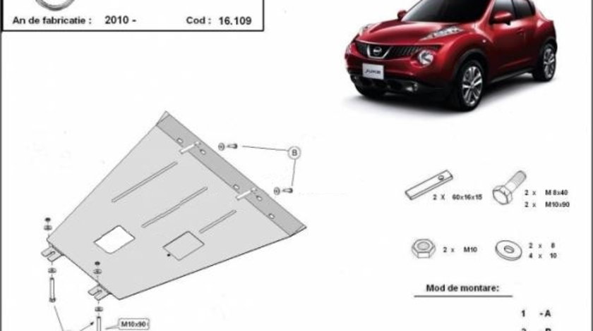 Scut motor metalic Nissan Juke 2010-2019