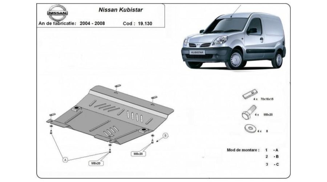 Scut motor metalic Nissan Kubistar (2003->)[X76] #5