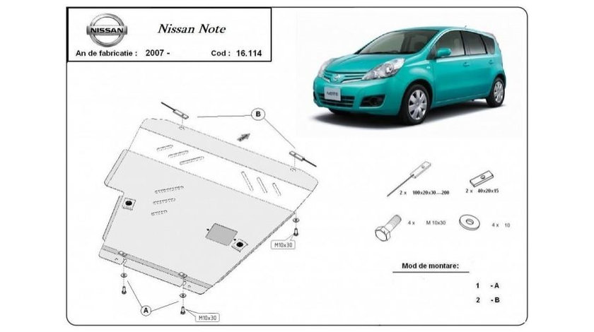 Scut motor metalic Nissan Note (2006->)[E11,NE11] #5