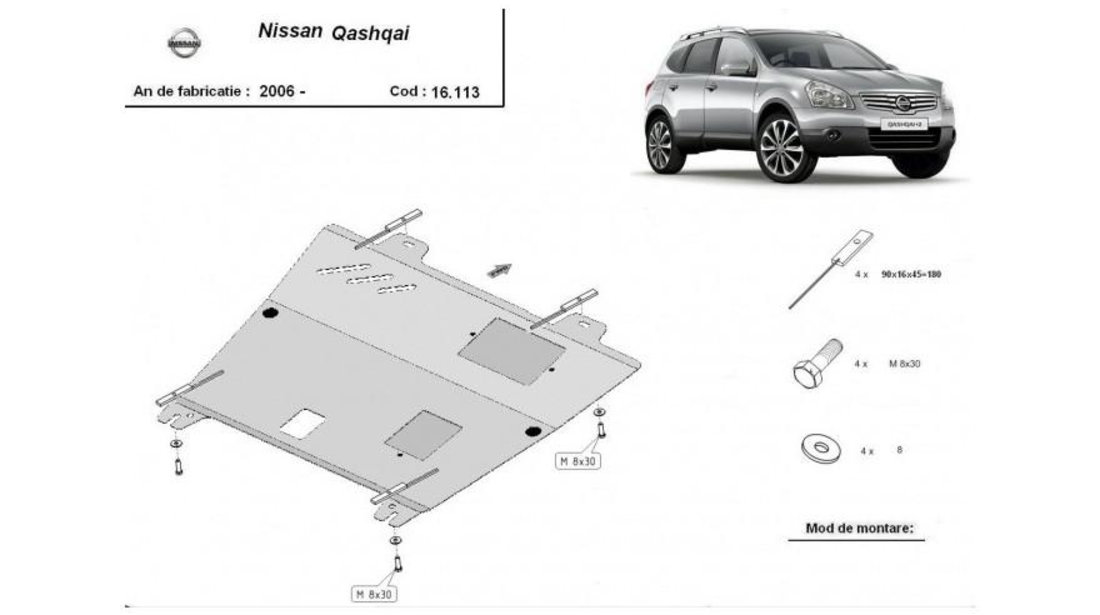 Scut motor metalic Nissan Qashqai (2007->)[J10,NJ10,JJ10E] #5