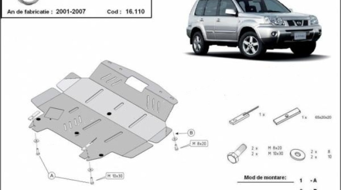 Scut motor metalic Nissan X-Trail T30 2001-2007