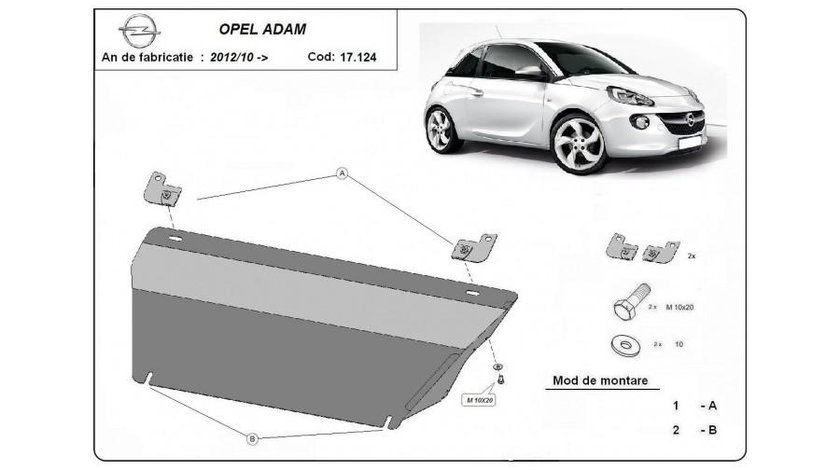 Scut motor metalic Opel ADAM (2012->)[M13] #5