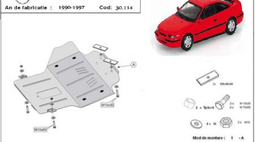 Scut motor metalic Opel Calibra 1989-1997