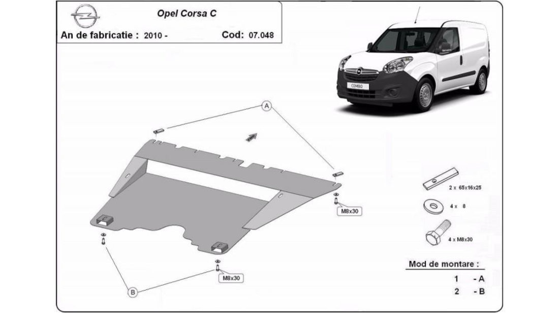 Scut motor metalic Opel Combo (2012->)[X12] #5