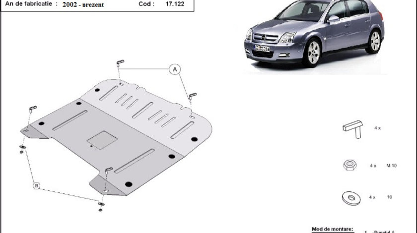 Scut motor metalic Opel Signum 2003-2009