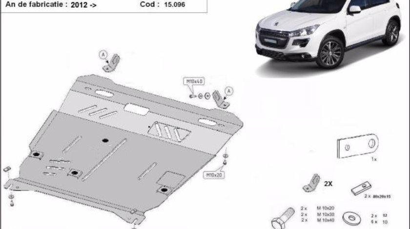 Scut motor metalic Peugeot 4008 2012-2018