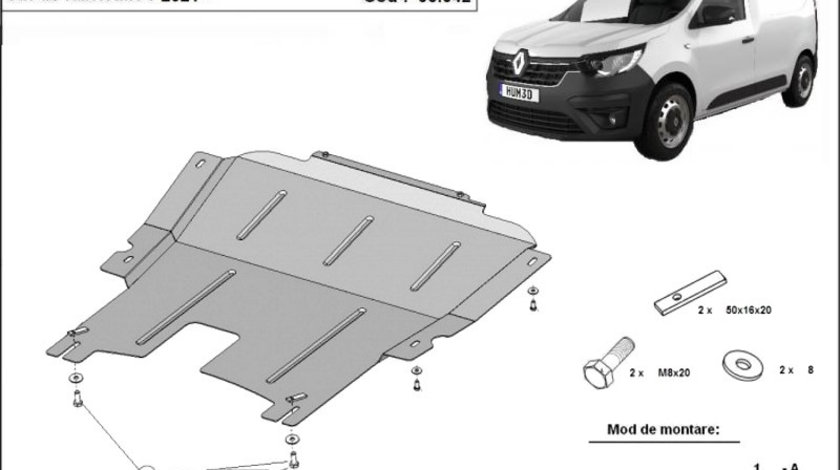 Scut motor metalic Renault Express 2021-prezent