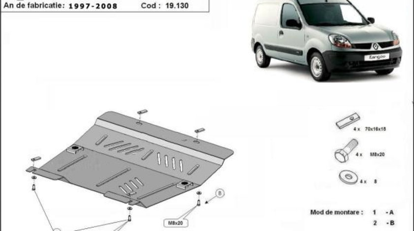 Scut motor metalic Renault Kangoo 1997-2008