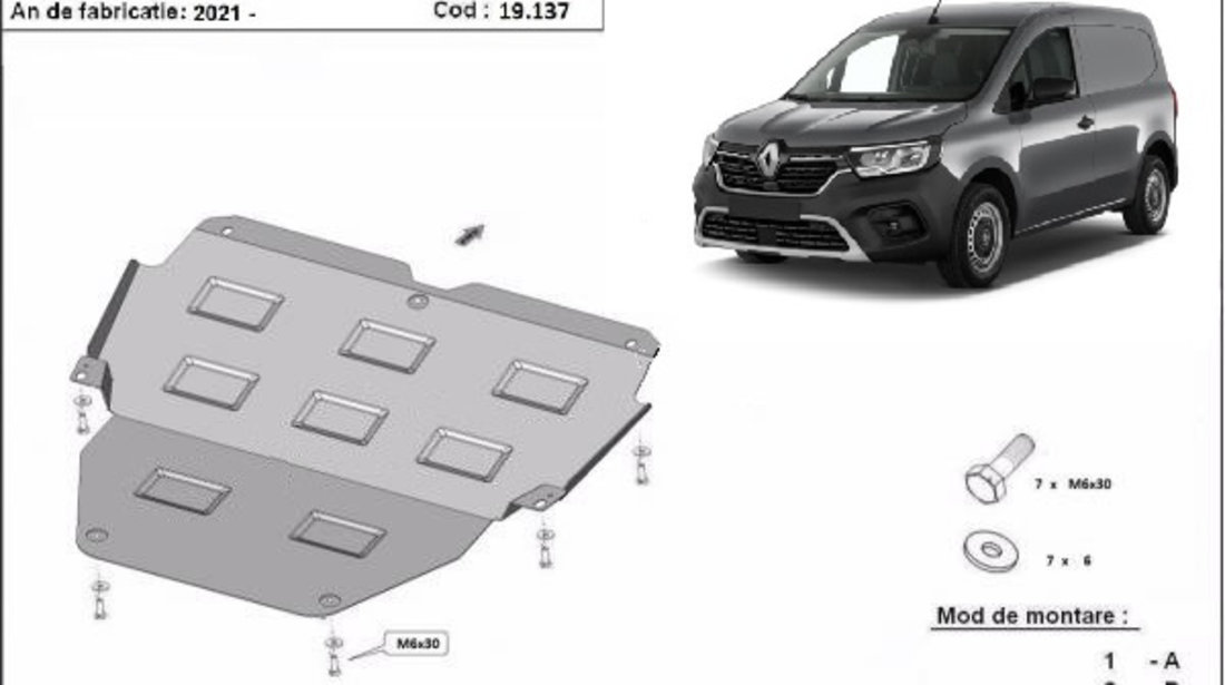 Scut motor metalic Renault Kangoo 2021-prezent