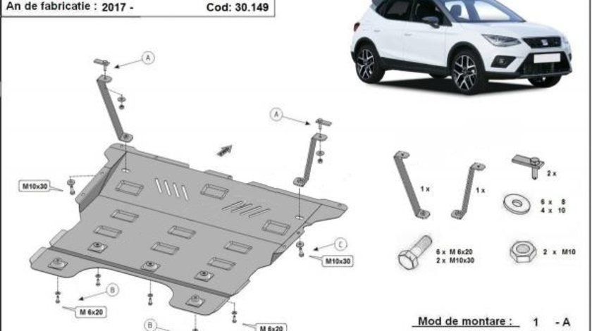 Scut motor metalic Seat Arona 2017-prezent