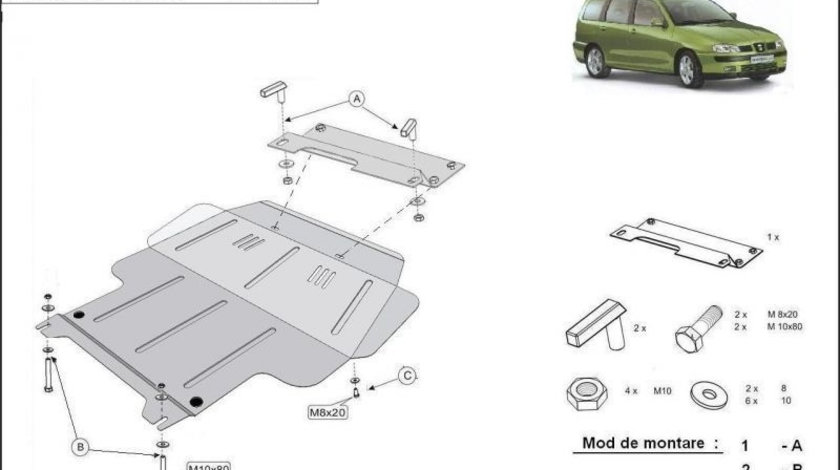 Scut motor metalic Seat Cordoba 1993-2002