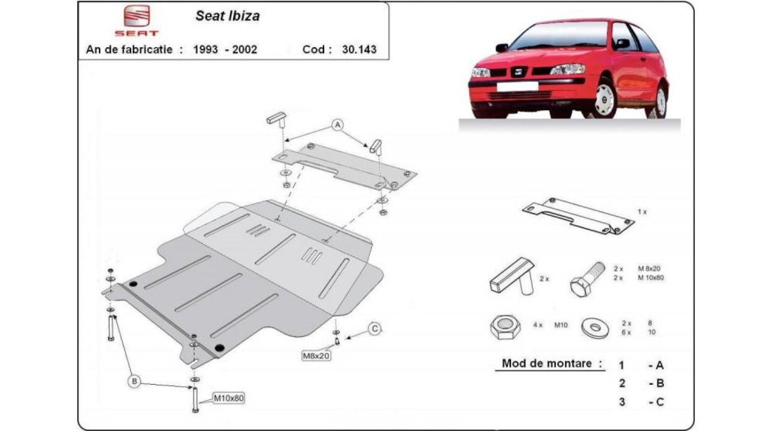 Scut motor metalic Seat Ibiza II (1993-1999)[6K1] #5