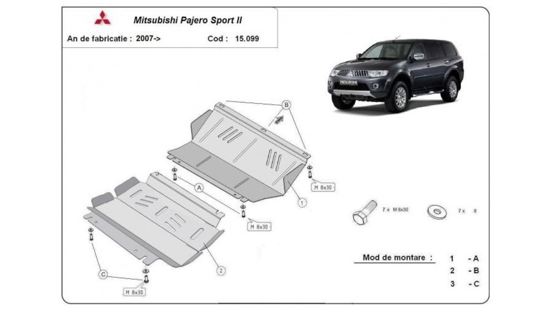 Scut motor metalic sport ii Mitsubishi Pajero 4 (2006->)[V8_W,V9_W] #5